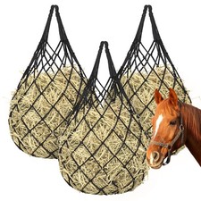 YedsIntu 3 Pcs Hay Bags for Horses Goat Sheep Hay Nets Slower Feeding Strong Loa