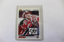 1991-92 Upper Deck Hockey Craig Billington Card #559 Autographed 