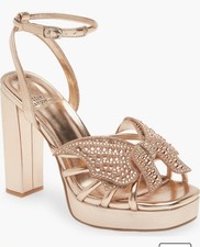 Jeffrey Campbell Fantasies Bow Rose Gold Platforms
