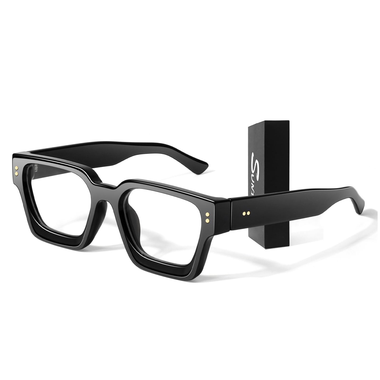 Lunettes de vue transparentes épaisses pour sublimer les grands visages