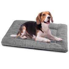 Dog Crate Pad, Washable Cozy Dog Bed Mat for Medium Dogs 36"x23", Dark Gray