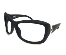 Spy + Brille Rahmen FARRAH Mattschwarz Übergröße Wrap Kompletter Rand 62-15-125