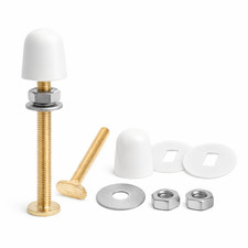 Heavy Duty Toilet Bolt Kit Rust Resistant Closet Flange Bolts with Caps