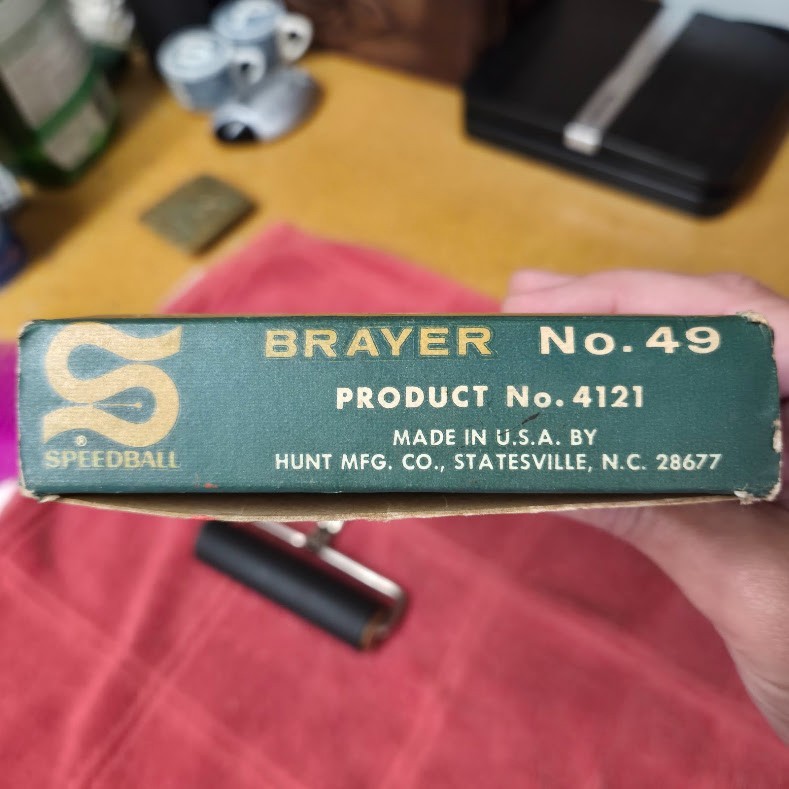 Vintage 4" Long Speedball Roller - BRAYER No. 49