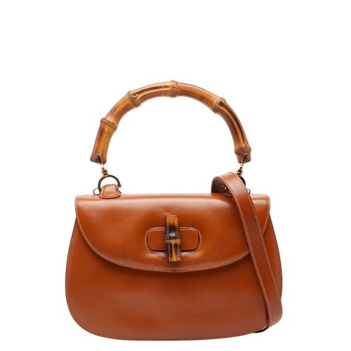 Gucci Old Gucci Bamboo Handbag Shoulder Bag 2WAY 000 1448 Brown Used