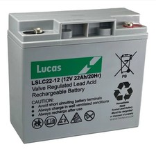 Lucas 12V 22AH Battery Castel Garden Honda Mountfield Stiga John Deere Lawnmower
