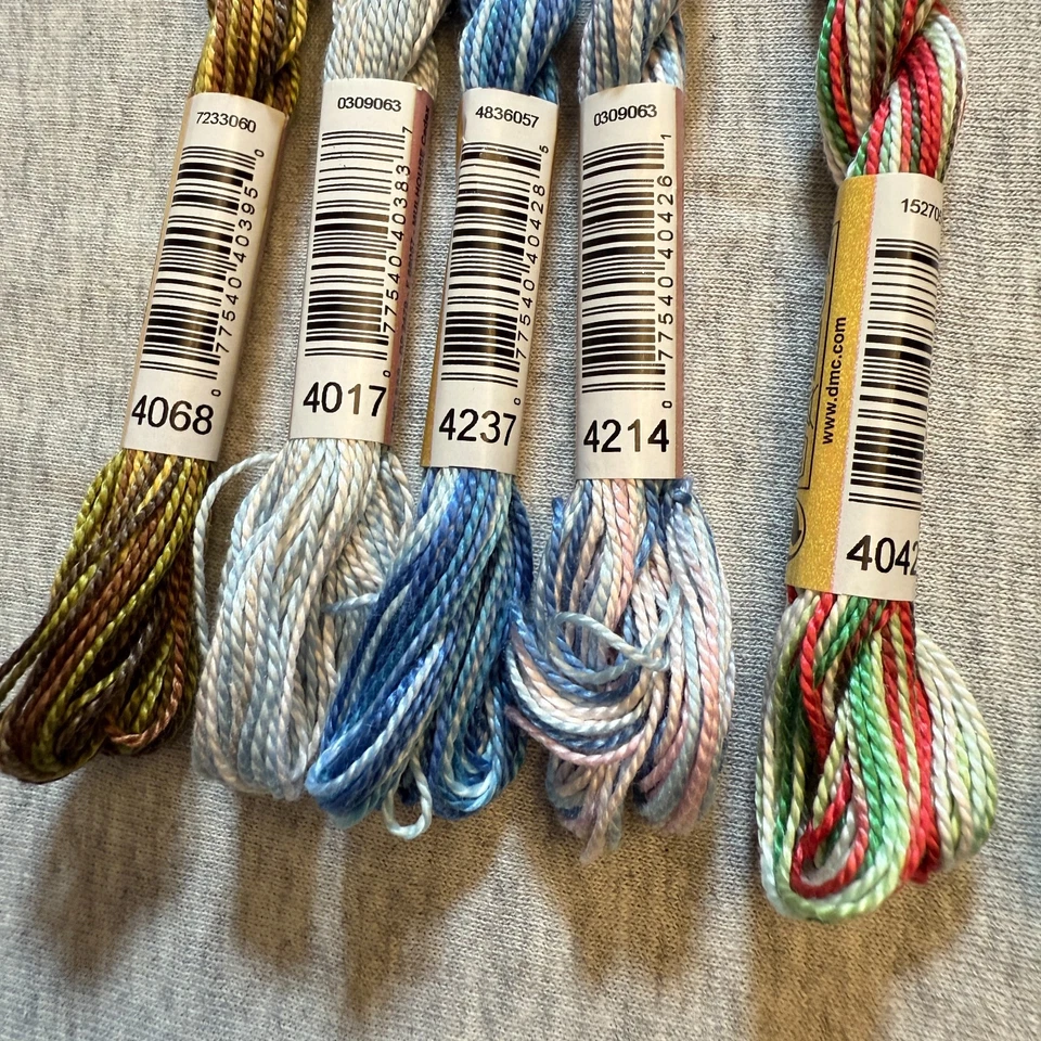 10 DMC Perle Color Variations Size 5 Pearl Cotton Thread No Repeats NOS - Image 4 of 4