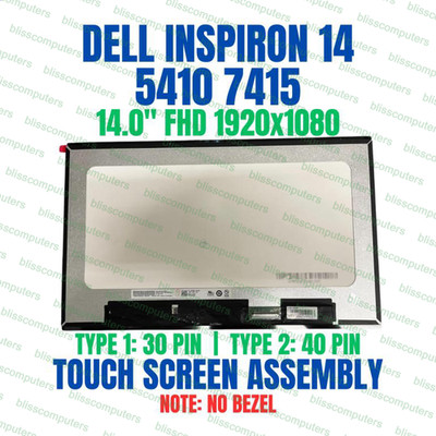 Dell OEM Inspiron 7415 2-in-1 FHD Touch Screen Silver LCD Assembly DC1RR