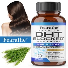 DHT Blocker Hair Growth Support Supplement Saw Palmetto Hair Vitamins 120 Caps