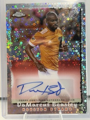 DaMarcus Beasley Auto Topps MLS Chrome 30th Anniversary Houston Dynamo