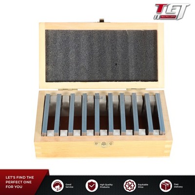 10 Pack 1/8 x 3'' Precision Parallel Set Hardened Steel In Case Steel