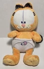 Vtg 2010 Garfield Ty Beanie Baby Plush Toy Figure Baby in Diaper