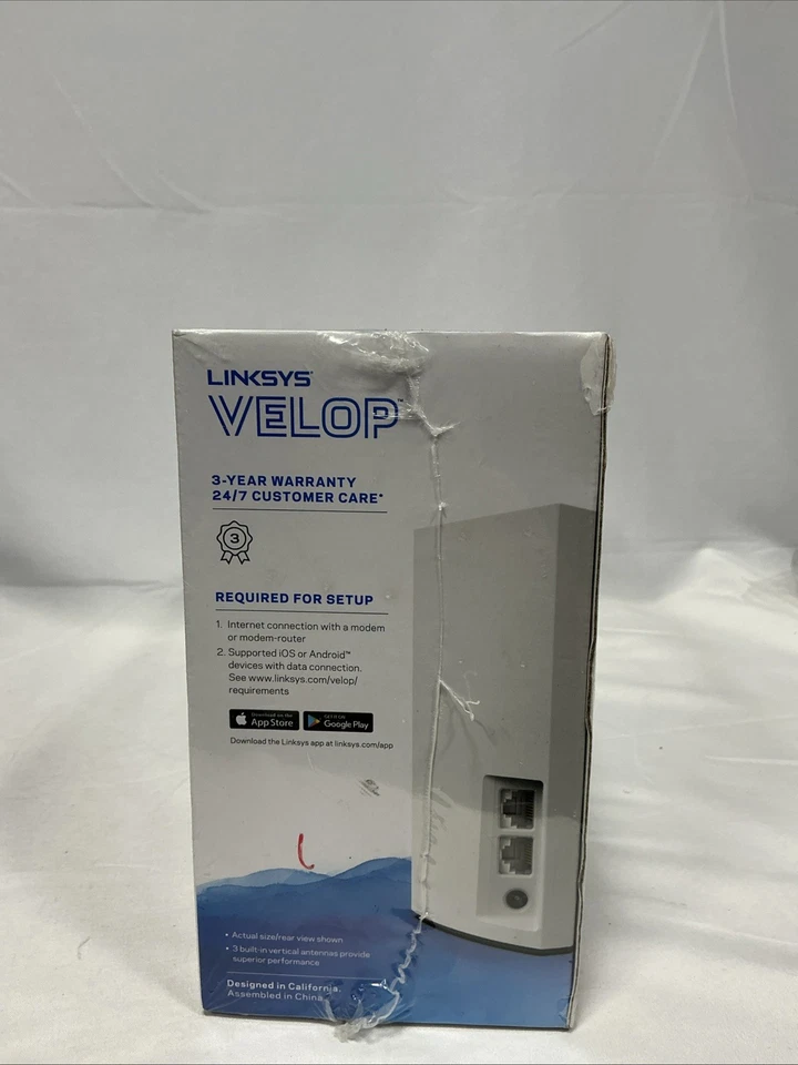 Linksys AC2400 867 + 300 Mbps Velop Intelligent Mesh WiFi System - White - Image 2 of 4