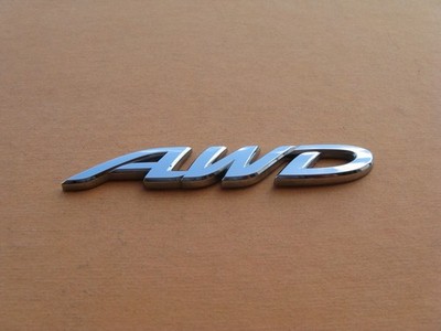 MAZDA AWD REAR GATE LID CHROME EMBLEM LOGO BADGE OEM USED A48242