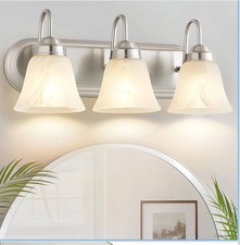 3 Light Bathroom Vanity Lights, Bathroom Light Fixtures over Mirror, Modern Ligh