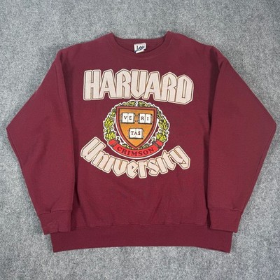 Vintage Lee Heavyweight Harvard University Crimson Sweatshirt XL