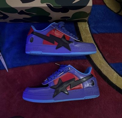Bape Sta OS #1 M2 Purple Red/ Men s Size 9.5 with Box.
