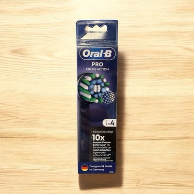 Oral-B Pro Cross Action Replacement Electric Toothbrush Heads, 4 Pack