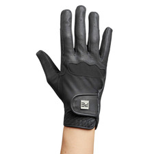 Premier Equine Womens Mizar Leather Riding Gloves Black