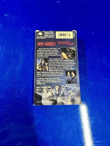 Vintage ARMY OF DARKNESS VHS 1992 Cult Classic Horror Movie Bruce Campbell - Picture 2 of 2