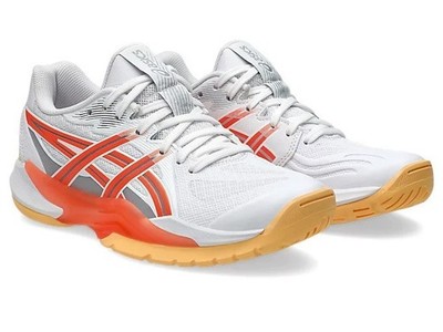 アシックス POWERBREAK FF 1072A104 ハンドボール シューズ 102 WHITE/VIVID CORAL Handball ハンドボール インドアスポーツ シューズ（レディース） ASICS Women's POWERBREAK FF 1072A104 102 White Vivid Coral