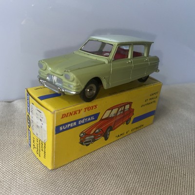 Dinky Toys  557 Citroen AMI 6 grün mit Original Box 1/43 Vintage Made In France