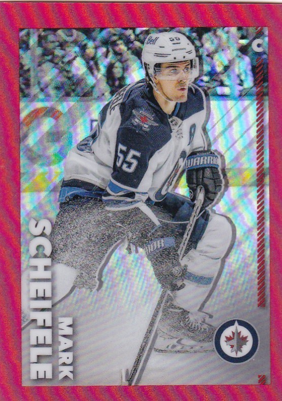 2022-23 TOPPS CHROME NHL STICKER #535 MARK SCHEIFELE SP RED REFRACTOR  /5 MADE