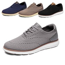 Men's Oxfords Classic Comfort Sneakers Casual Lace-Up Lightweight Walking Shoes