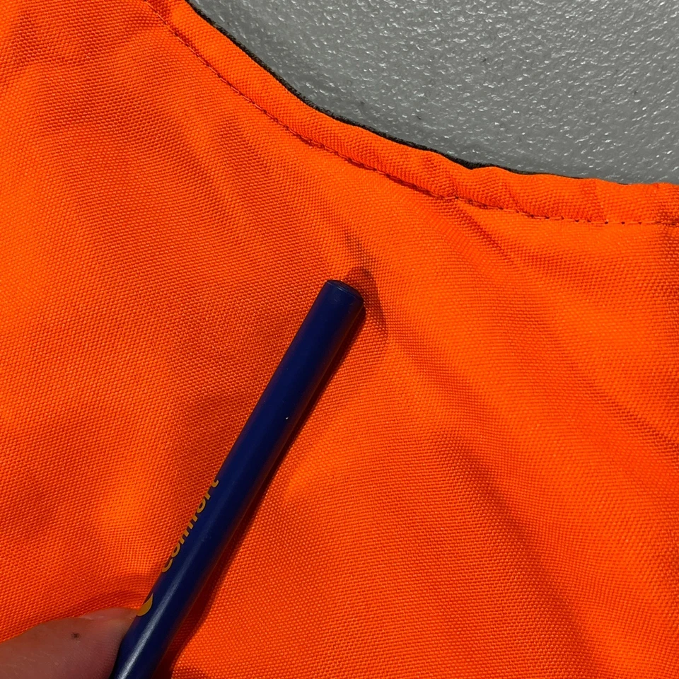 Real Tree Vest Men XL Reversible Camo Orange Tough Duck Fleece Hunting Hardwoods - Image 3 of 4