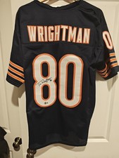 Tim Wrightman Chicago Bears Autographed custom Jersey Beckett Authenticated