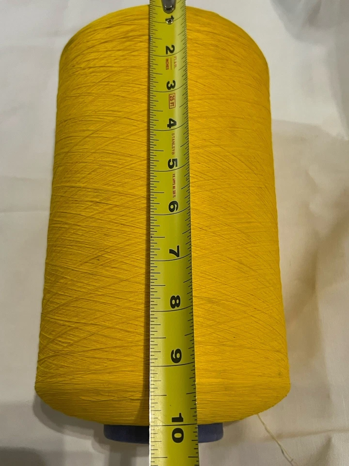 Repreve PC Polyester Sewing Thread Amarillo / Yellow AND Natural Thread Vintage - Image 3 of 4