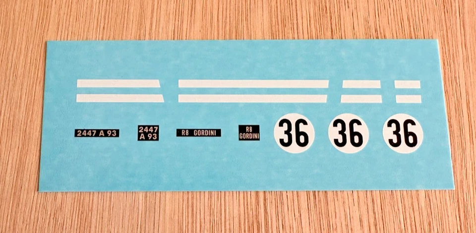 Décalcomanie pour Renault 8 gordini Dinky Toys 1414 - Photo 1/1