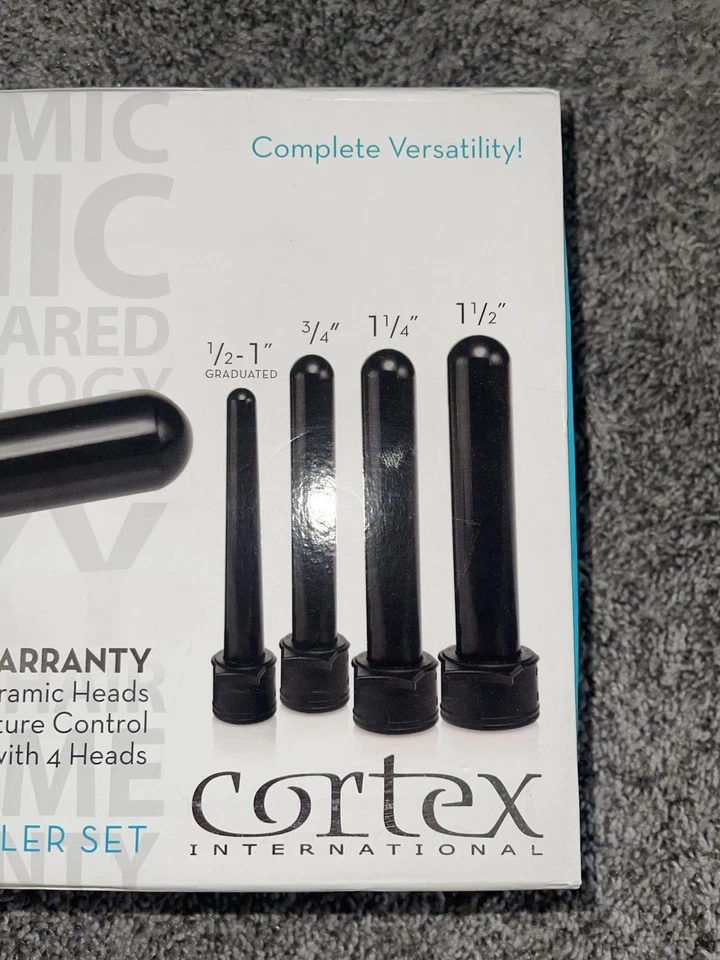 Cortex 4 in 1 Pro Clipless Curling Iron 4 Ceramic Ionic Far Infared Tourmaline - Image 3 of 4