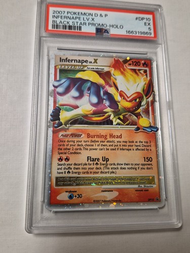 Infernape LV.X 2007 DP Black Star Promo #DP10 PSA 5