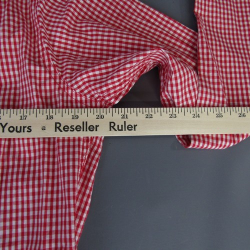 Wisconsin Badgers Gingham Plaid Dress Shirt Men's Size S 100% Cotton Small - Imagen 11 de 12