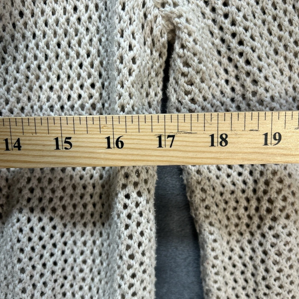 Cardigan Lace Women’s Sweater Peck & Peck Collection Cream Spring Summer Medium - Image 4 of 4