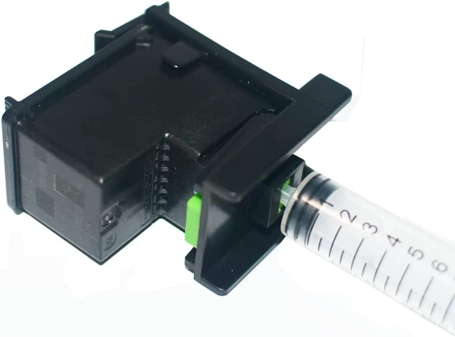 3-in-1 Ink Refill Kit For HP 60/61 Cartridges - Includes Clip, 2 Rubber Pads & Syringe (No Needles)