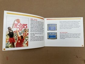 Instruction Booklet Manual ONLY - HOOPS - Nintendo NES - Oval Seal.