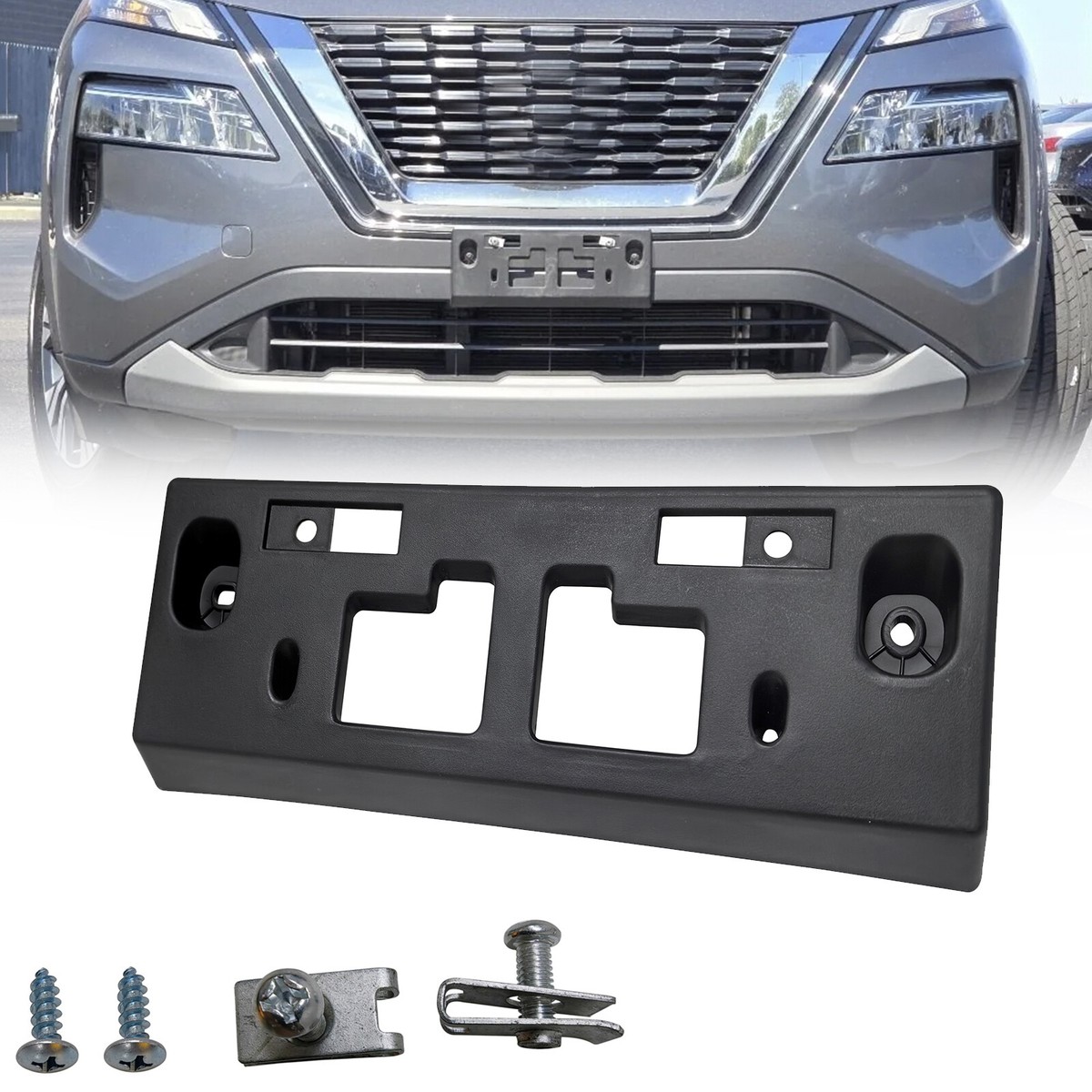 For Nissan Rogue 2021 2022 2023 Front Bumper License Plate Tag