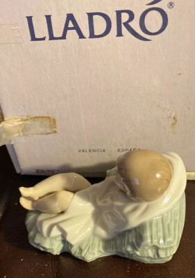 Lladro 5478 Baby Jesus, Christmas Nativity Original Box! Glossy