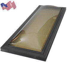 SUN-TEK Skylight  Impact Fixed Curb Mount Polycarbonate 22-1/2 In. X 46-1/2