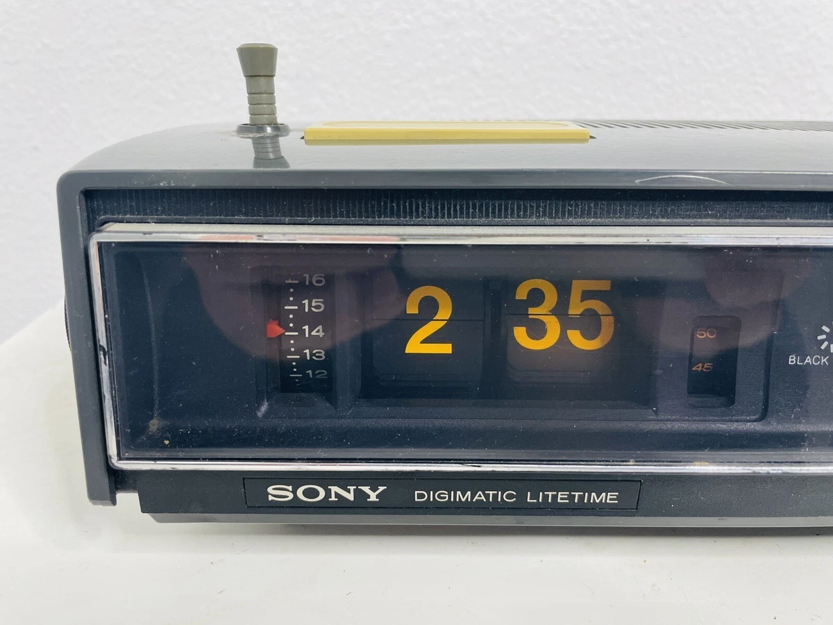 Sony Digimatic TFM-C650 WL Flip Clock Black Light