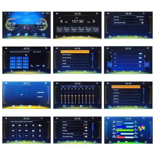 Single 1Din 7 Zoll Autoradio Apple CarPlay/Android Auto Touchscreen Bluetooth FM - Bild 10 von 19