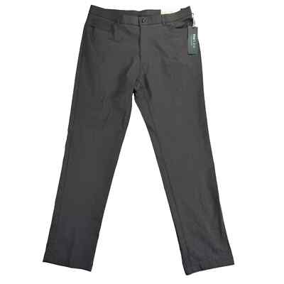 Tommy Hilfiger Mens TH Flex Finn Modern Fit Twill Pants Charcoal Gray 34x32