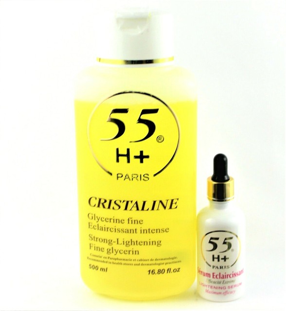 55H + Cristaline Strong Lightening Glycerin 16.8 Oz and lightening