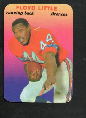 1970 Topps Glossy Football Card #24 Floyd Little-Denver Broncos
