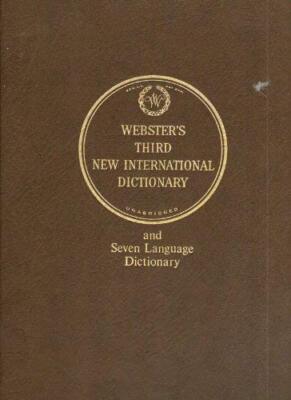 webster's new international dictionary 3 Bände Autori diverse B00DF0OMT2