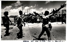 LG61 1980 Foto Original Gran Tamaño CUBA MOVIMIENTO ANTI-CASTRO REFUGIADOS EN KEY WEST