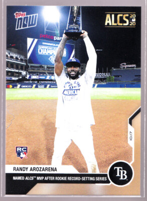 Randy Arozarena Tampa Bay Rays Rookie Wins ALCS MVP 2020 Topps Now