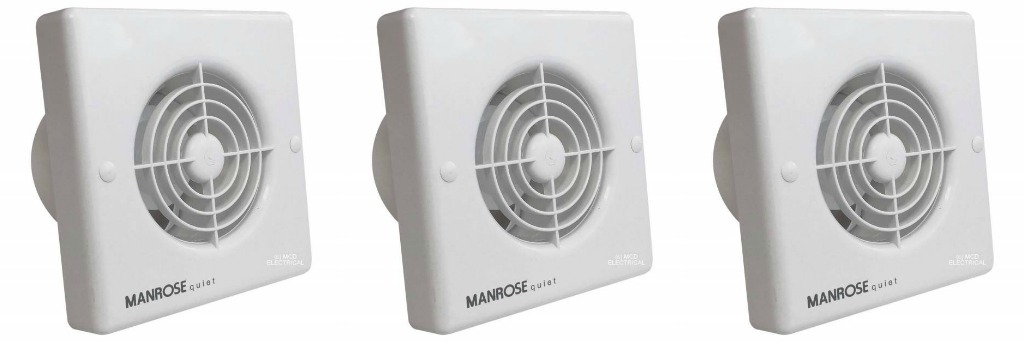 2 x Manrose QF100T ""Quiet"" Extractor Fans with Timer for 4""/100mm duct - Image 4
